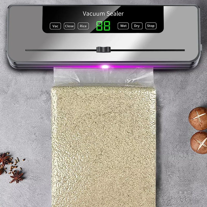 Selador de Embalagem Portátil a Vácuo - Preserve Alimentos com Facilidade e Eficiência!